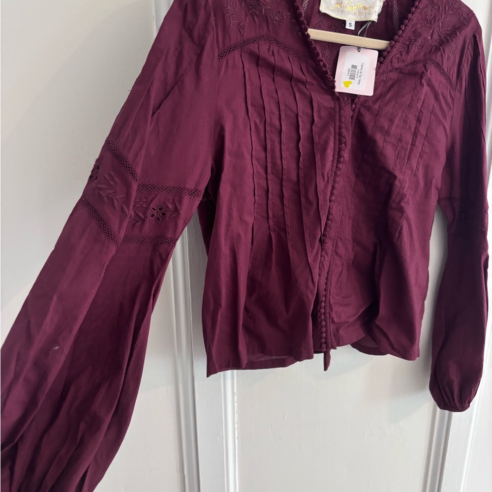 Jen’s Pirate Booty - Maroon Canna Lily Top